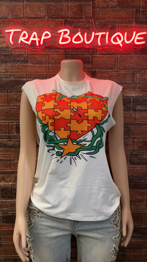 Puzzled Graphic Tee