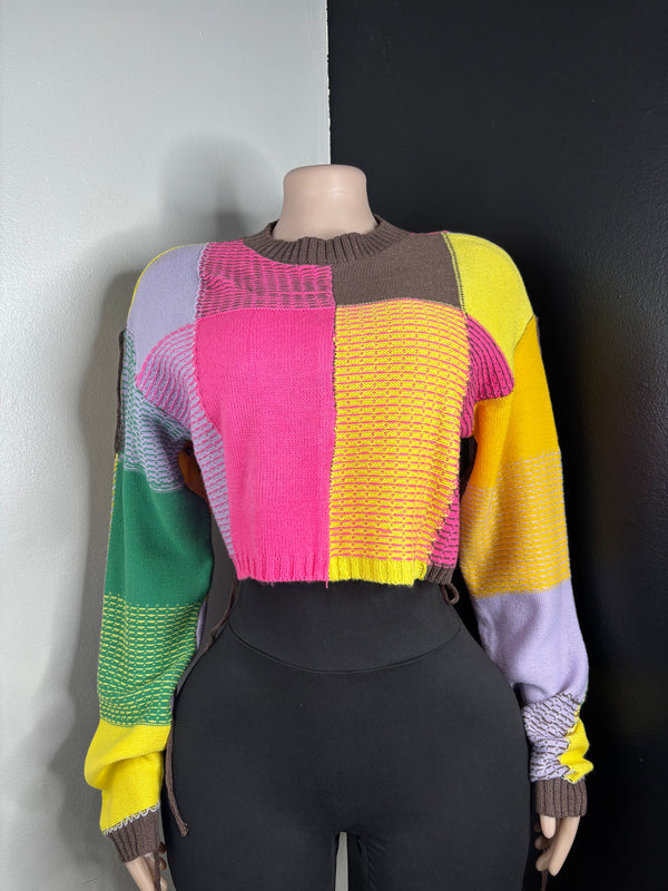 Multi Kolor Knitted Sweater