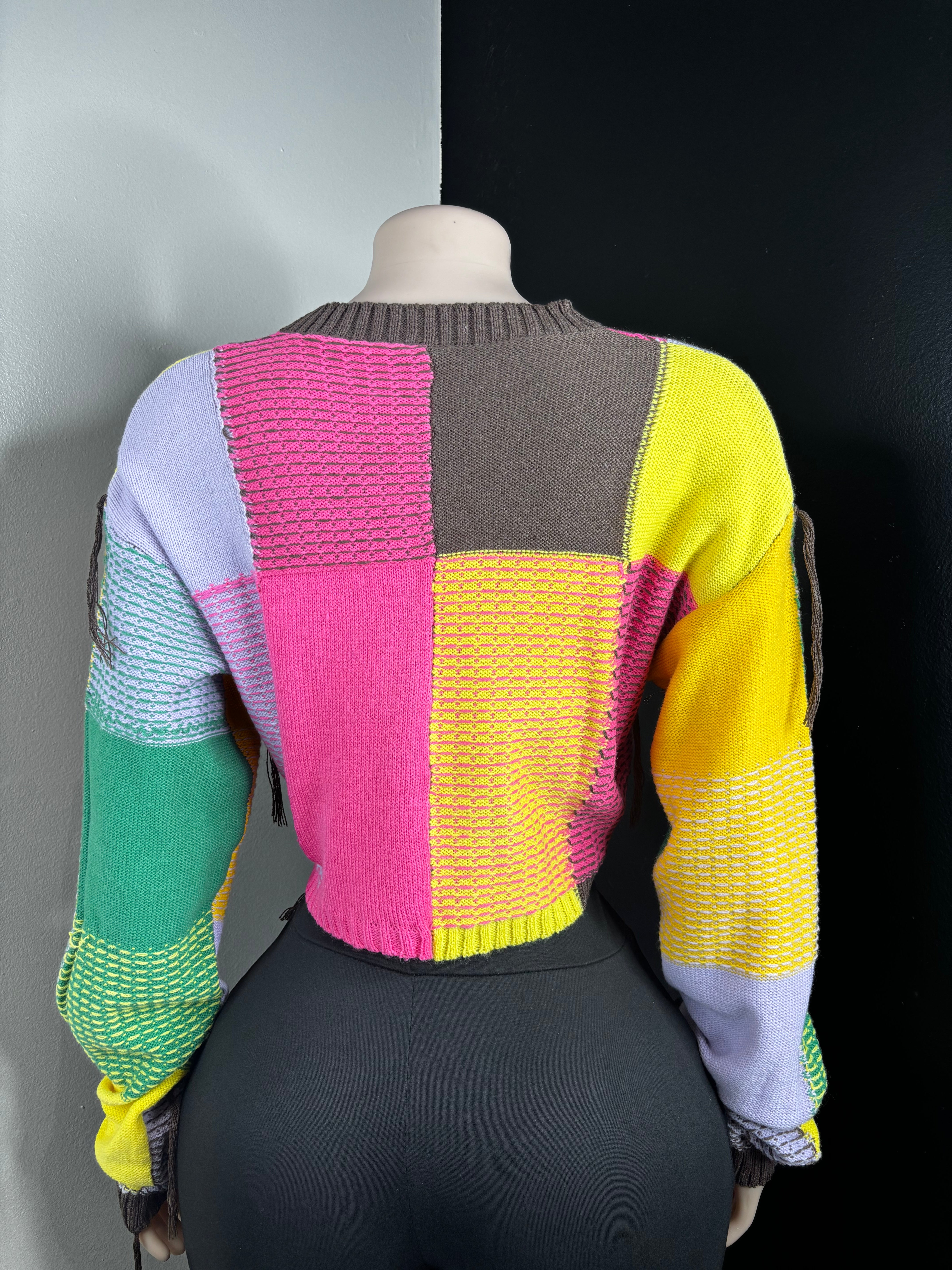 Multi Kolor Knitted Sweater