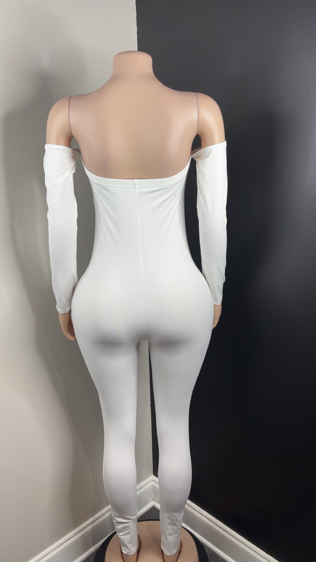 White Haltered Long Sleeve