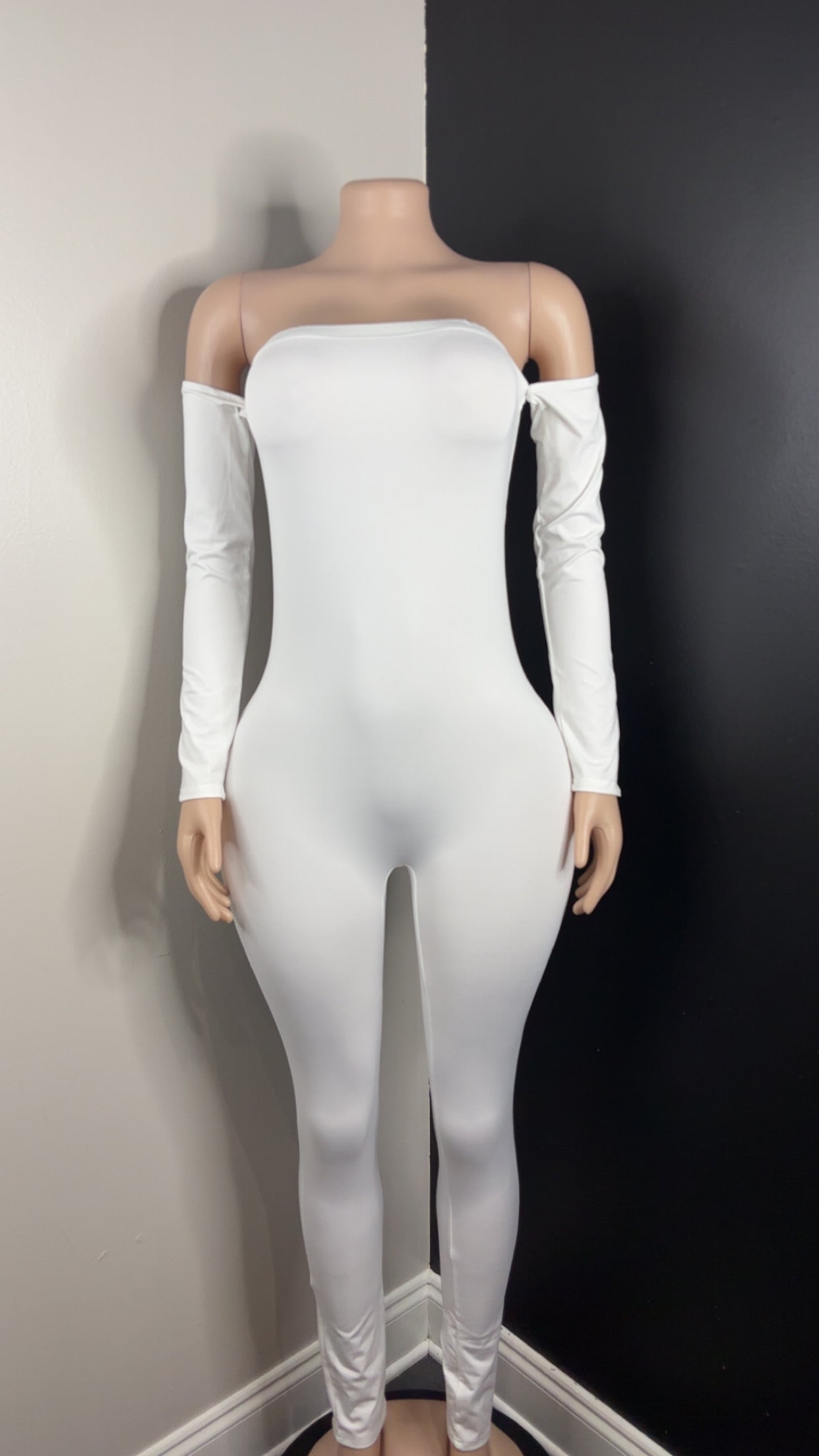 White Haltered Long Sleeve