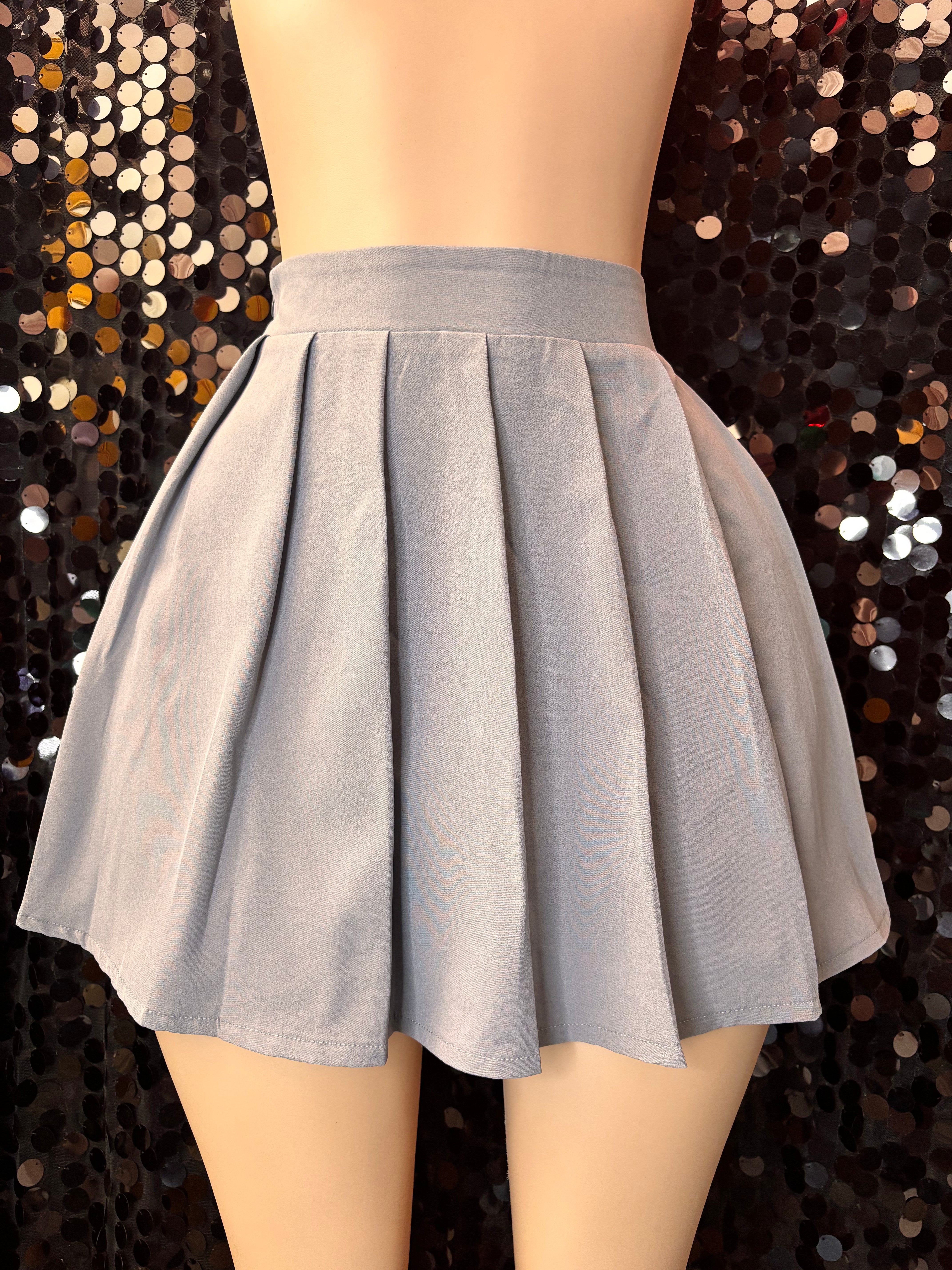 Smoke Grey Tennis Skirt
