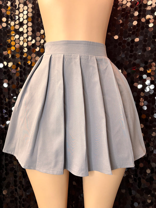 Smoke Grey Tennis Skirt