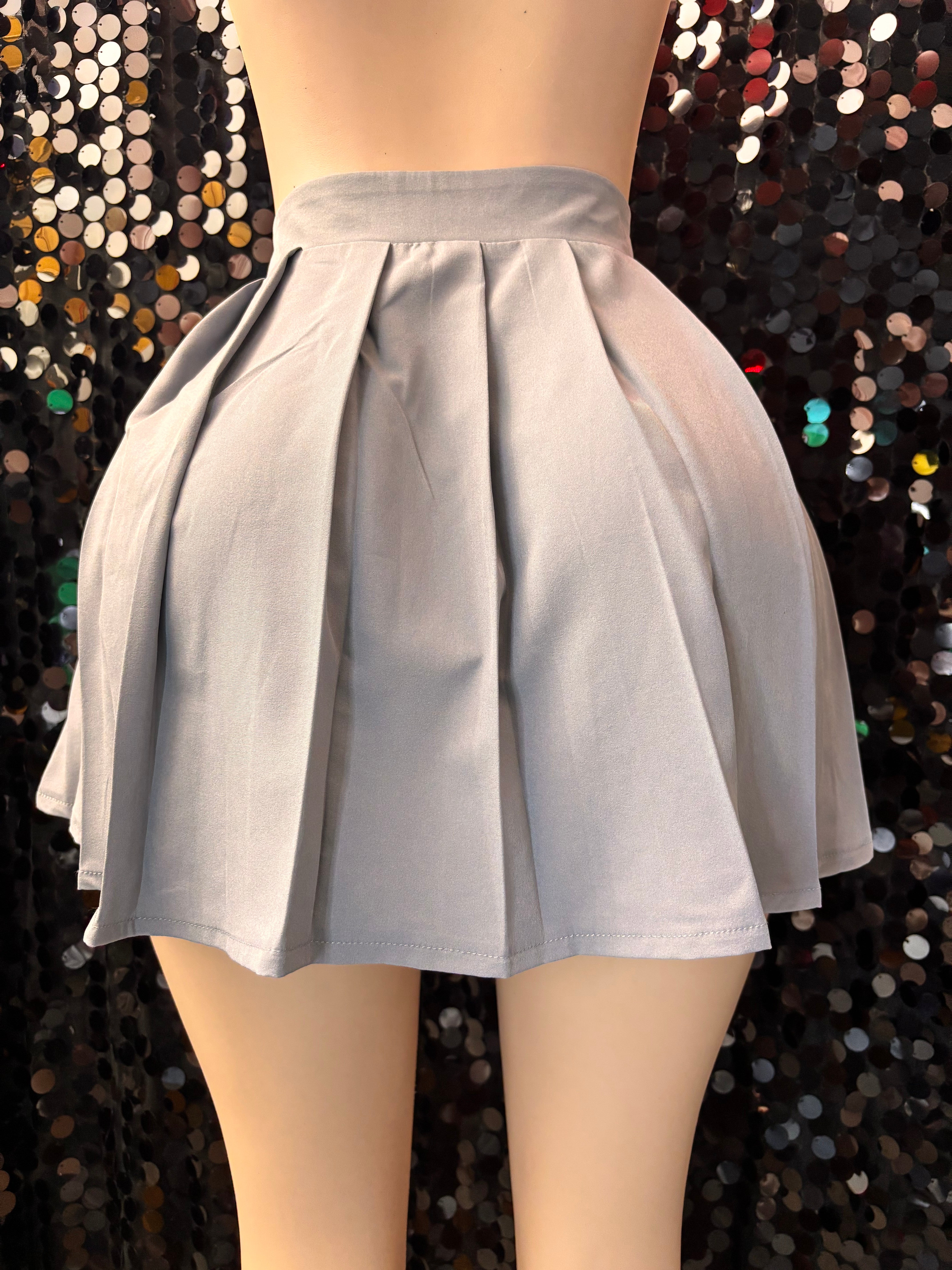 Smoke Grey Tennis Skirt