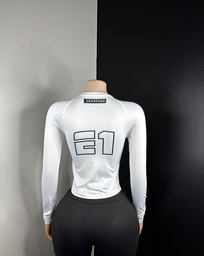 White Electra LS Graphic