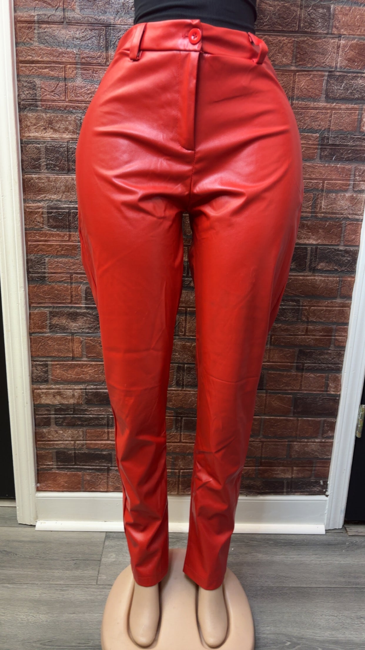 Red Leather Pants