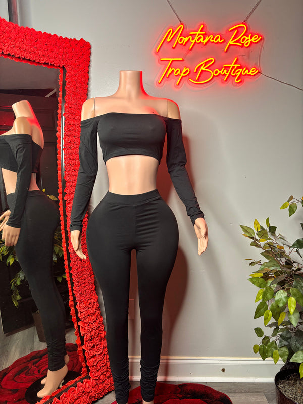 Haltered Off the Shoulder Set